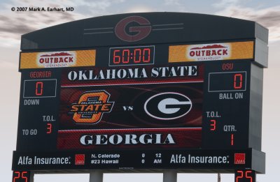 Oklahoma State vs. University of Georgia