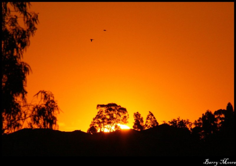 Sunset to mark the end of the day