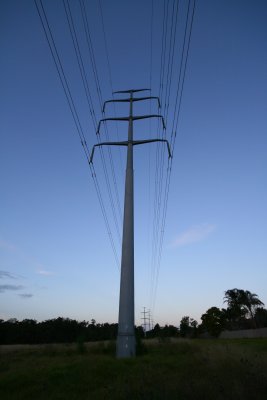 power line looking east
