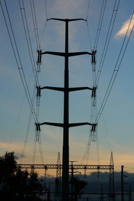 power line westwards
