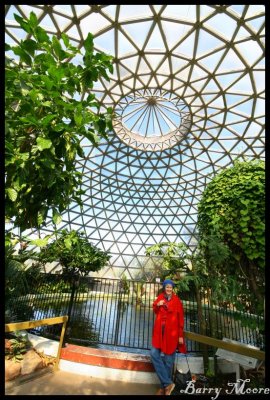 Brisbane Botanic Gardens - inside the dome with Sue