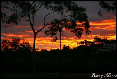 Tweed Heads Sunset from our cabin