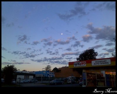May 29th - The moon and sky in Campbelltown on the way home from work