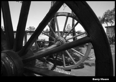 Wagon wheels and axle