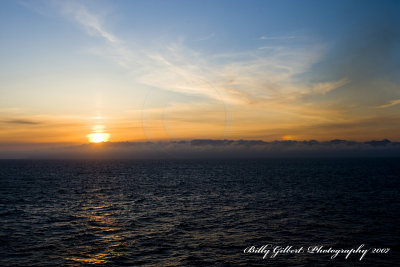 Sunset At Sea, Alaska