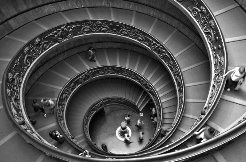 Vatican Museum B&W