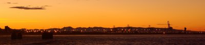 Port of Port Elizabeth at sunset