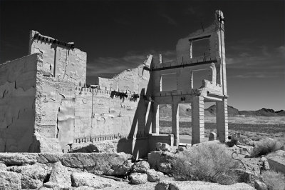 Rhyolite Ghost Town, B&W