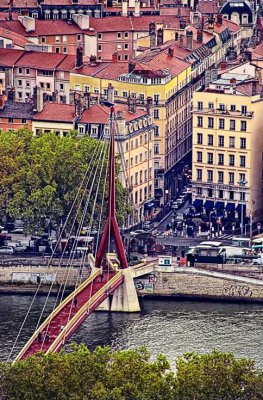 Footbridge over the Sane, Lyon