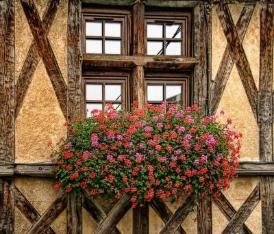 Half-timbered