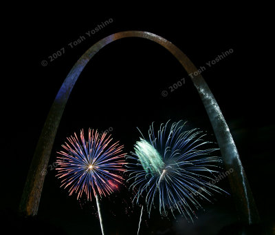 Gateway Arch Fireworks 2007