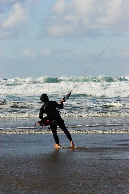 another kiteboarder