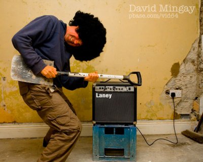 May 9: Vidwig rocks out with the Shovelcaster...