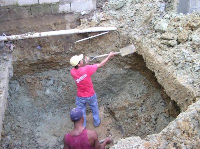Digging septic 18 feet down all by hand