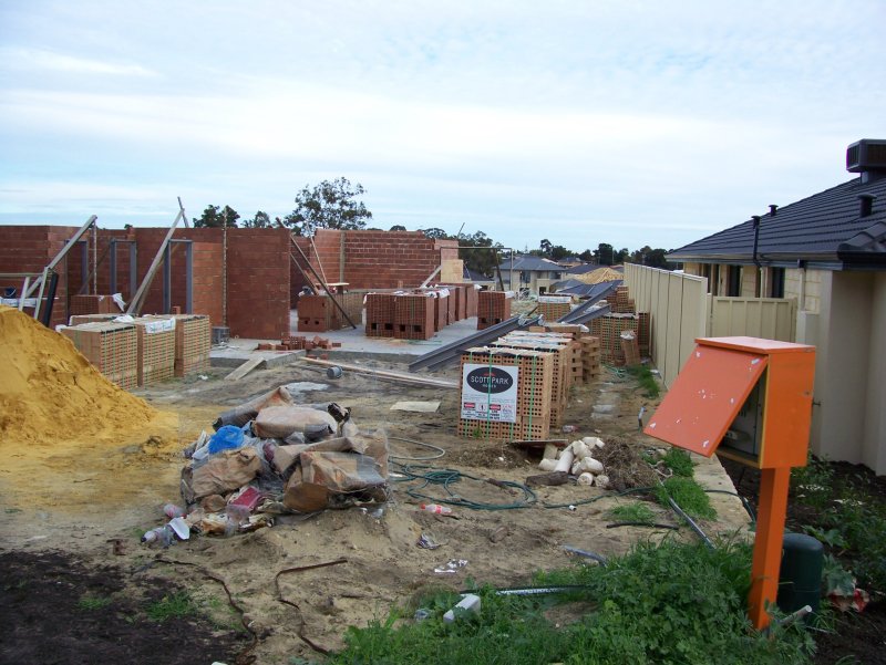 Internal Bricks are going up.
