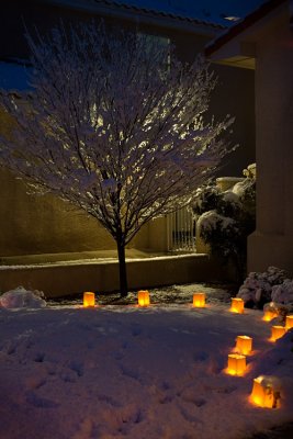  [2nd] - luminarias in the snow by Mark Eaton (SWEngineer)