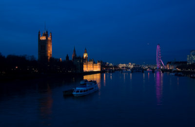 London evening sky