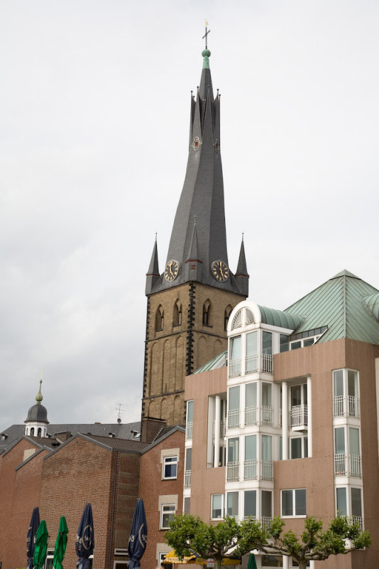 Yes, the steeple is crooked.