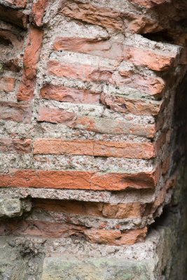 Roman baths brick detail