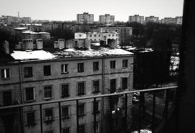 View from a balcony at Wodna Street