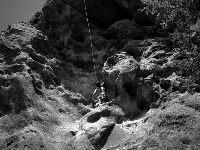 Climber on Goat Rock