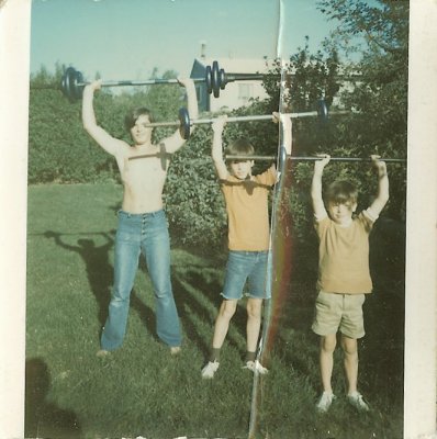 1970 - working out with the little brothers