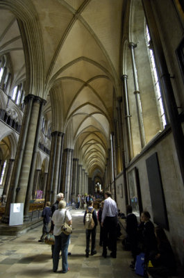 Inside Salisbury Cathedral