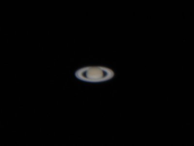 Saturn thru the C11 with a 9.7mm eyepiece.
F2.8 @ 1/2 second at ISO 100.
