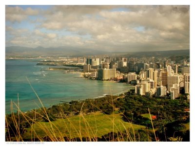 Waikiki seen from Diamond Head