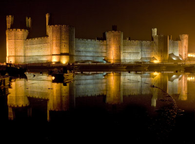 Caernarfon Castle by Night