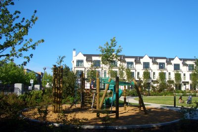 Outdoor playground in front of the community centre