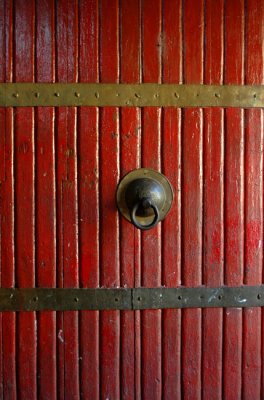 Behind the red door