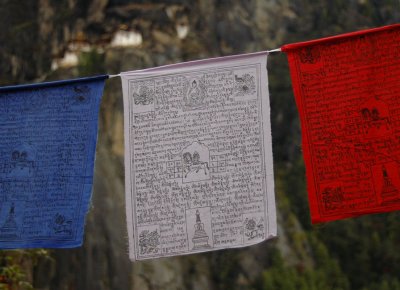 Prayer flags at Tigers Nest
