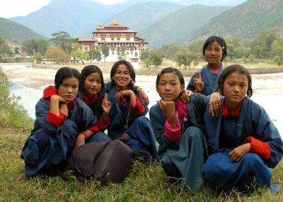 School break in Punakha