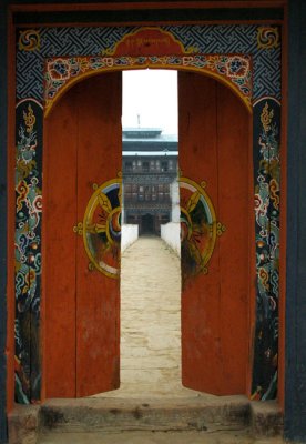 Entering another dzong