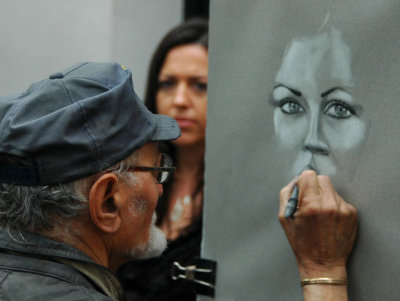 Artist at work