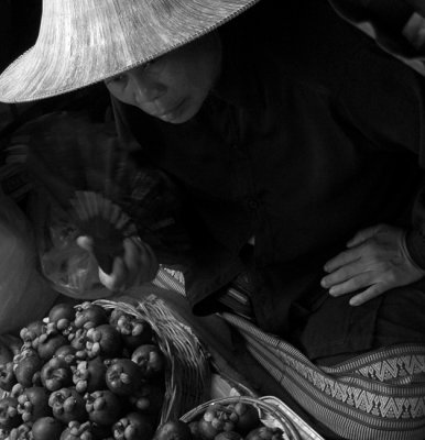 Thai fruit seller
