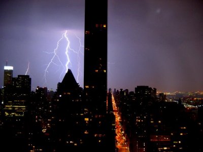 Stormy night in New York