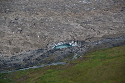 Glacier water coming up