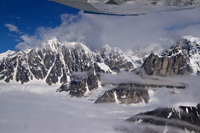 Near the top of the glacier