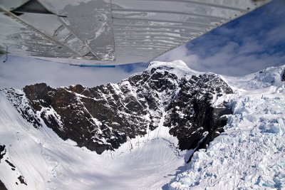 Near the top of the glacier