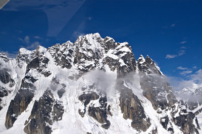 Near the top of the glacier