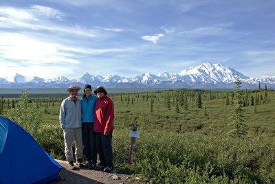 All three of us with Denali in the background