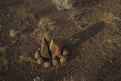 Circle of stones close-up - Burnt Mountain