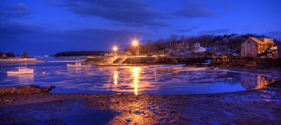 Cohasset Harbor night shot