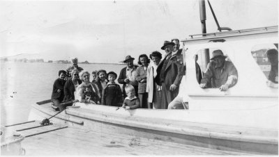 Allerton October 1946 Party on way to Boston Light from Miller's Landing Hull Massachusetts original