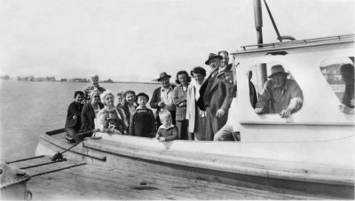 Allerton October 1946 Party on way to Boston Light from Miller's Landing Hull Massachusetts