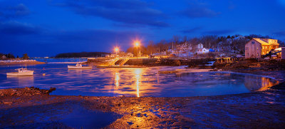 Cohasset Harbor at dusk