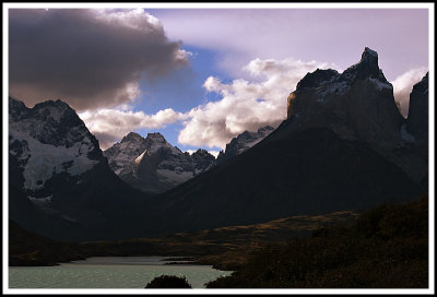 Sunset at Cuernos del Paine & Lake Pehoe