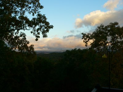 View from deck early in the morning